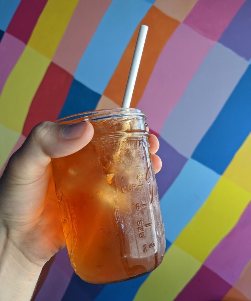 blueberry muffin top iced tea